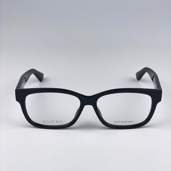 🔥Gucci GG1341O 001 Eyeglasses Black Rectangle Women - Picture 1 of 12
